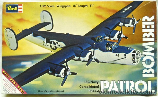 Revell 1/72 PB4Y-1 Patrol Bomber (B-24) - (PB4Y1), H205 plastic model kit